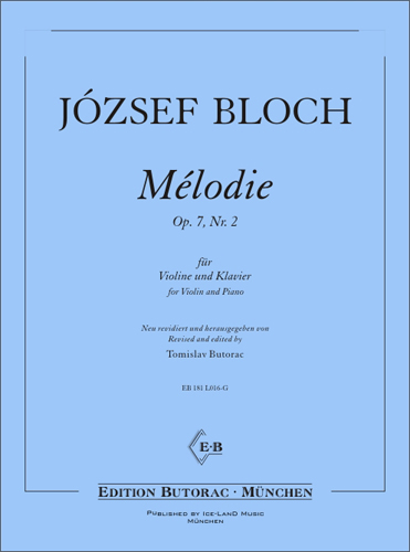 Cover - Bloch, Mélodie op. 7 Nr. 2